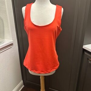 Boston Proper-So Modern Scoop Neck Tank-Size M Orange